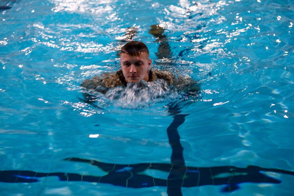U.S. Marines Conduct Basic/Intermediate Swim Qualifications