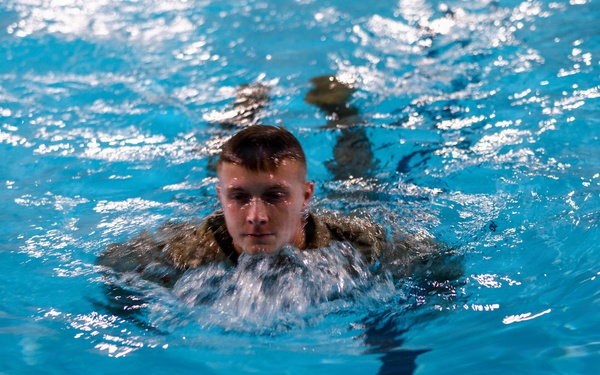 U.S. Marines Conduct Basic/Intermediate Swim Qualifications