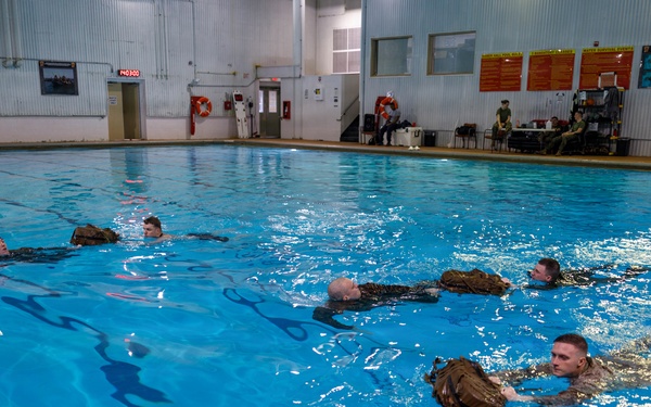U.S. Marines Conduct Basic/Intermediate Swim Qualifications