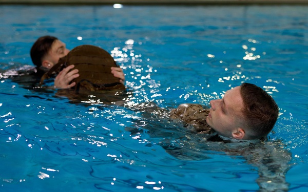 U.S. Marines Conduct Basic/Intermediate Swim Qualifications
