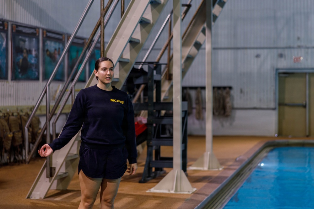 U.S. Marines Conduct Basic/Intermediate Swim Qualifications