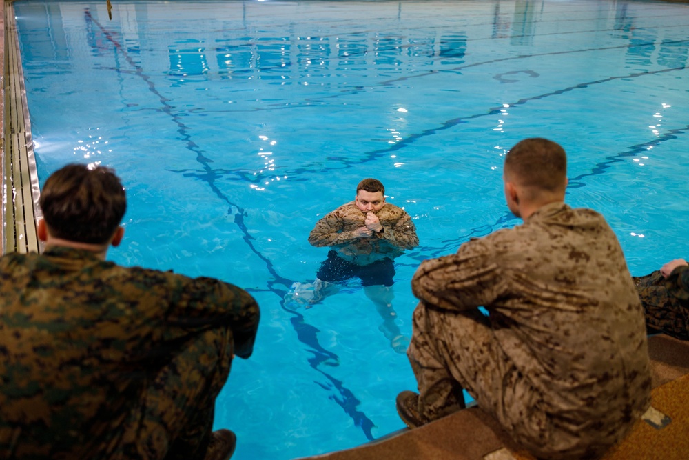 U.S. Marines Conduct Basic/Intermediate Swim Qualifications