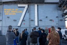 FRCSW Comptroller Team Visits USS Theodore Roosevelt