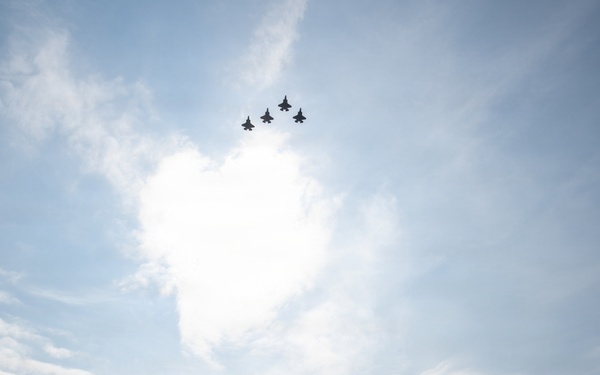 125th Fighter Wing Completes First F-35 Flyover