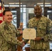 Electrician's Mate 1st Class Witt receives Navy and Marine Corps Achievement Medal at end of SWESC tour