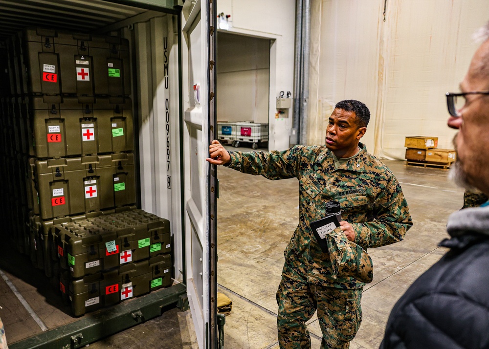 Blount Island Command Leadership Conducts MCPP-N Cave Site Visit
