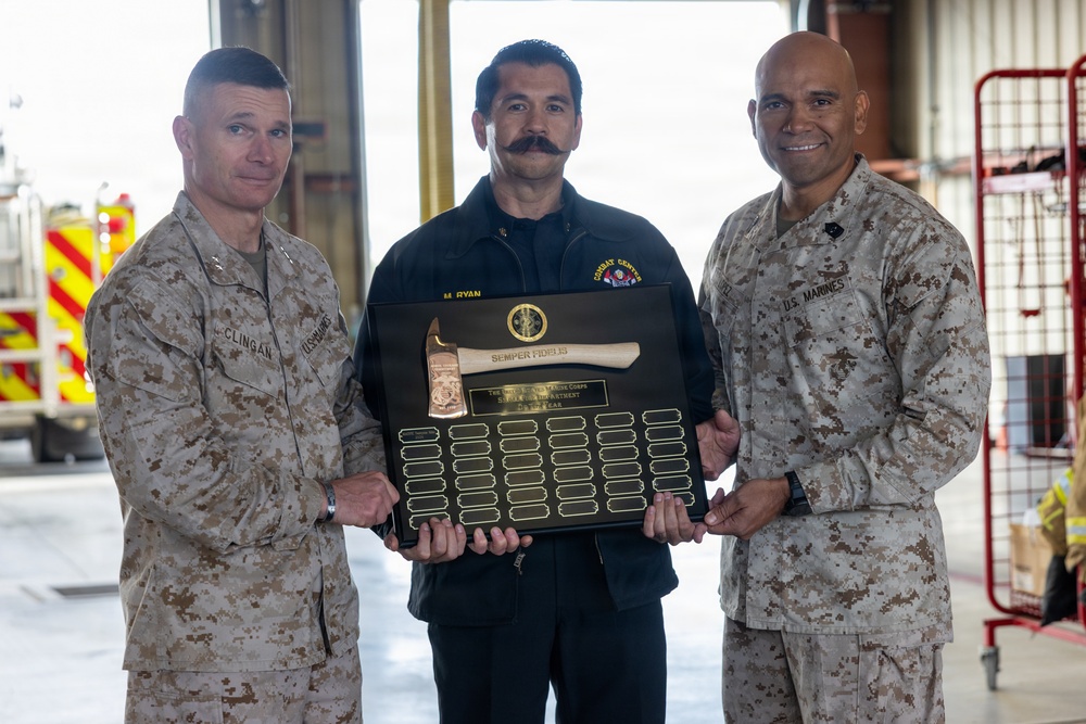 The Combat Center Fire Department Receives Awards