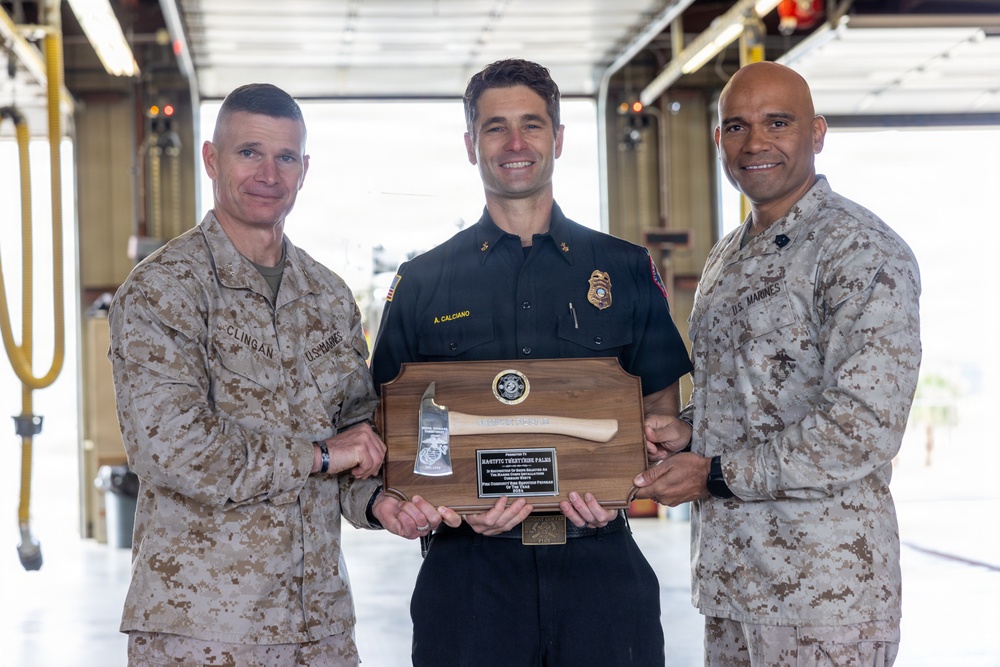 The Combat Center Fire Department Receives Awards