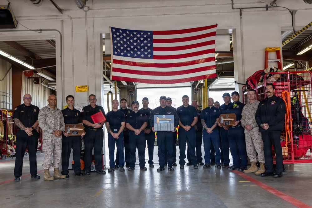 The Combat Center Fire Department Receives Awards