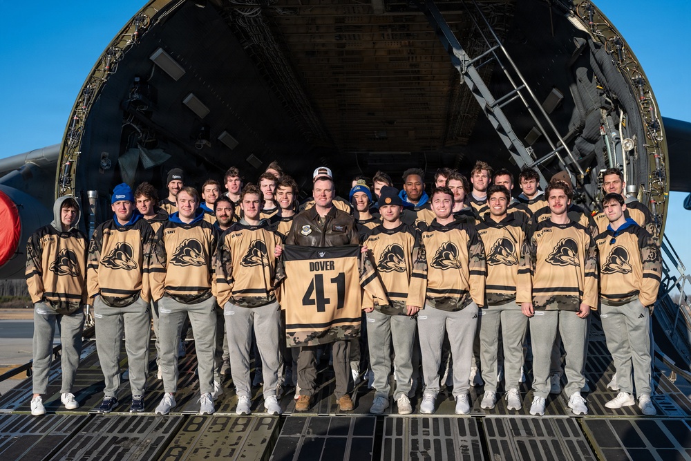 UD Blue Hens visit Dover AFB