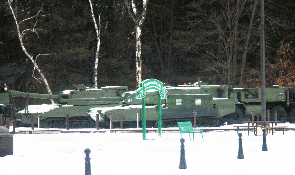 Winter views at Fort McCoy's Commemorative Area