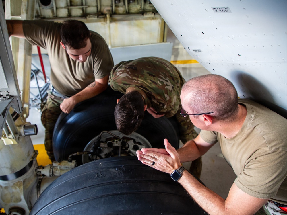 552nd Maintainers hard at work.