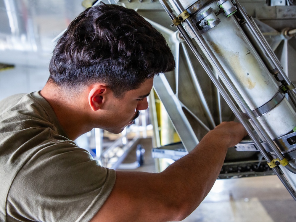 552nd Maintainers hard at work.