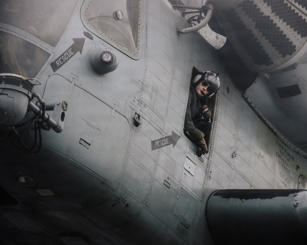 11th MEU Marines and Sailors conduct flight deck operations aboard USS Portland