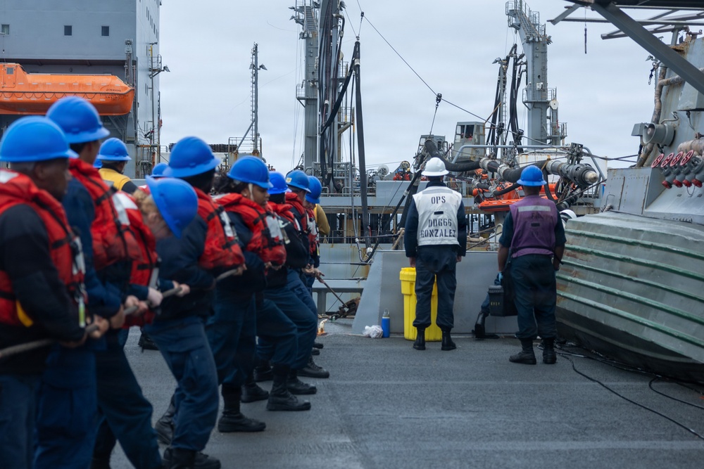 Replenishment-at-sea Aboard the USS Gonzalez (DDG 66)