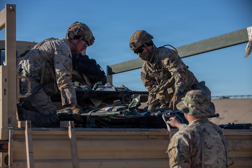 1st Armored Division Conducts E3B Casualty Evacuation Lanes