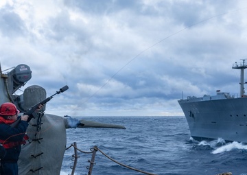 Replenishment-at-sea Aboard the USS Gonzalez (DDG 66)
