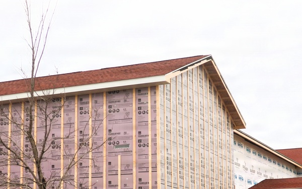 U.S. Army Garrison-Fort McCoy Headquarters building renovation continues; contractor works during winter months