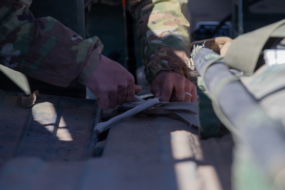 1st Armored Division Conducts E3B Casualty Evacuation Lanes