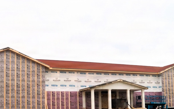 U.S. Army Garrison-Fort McCoy Headquarters building renovation continues; contractor works during winter months