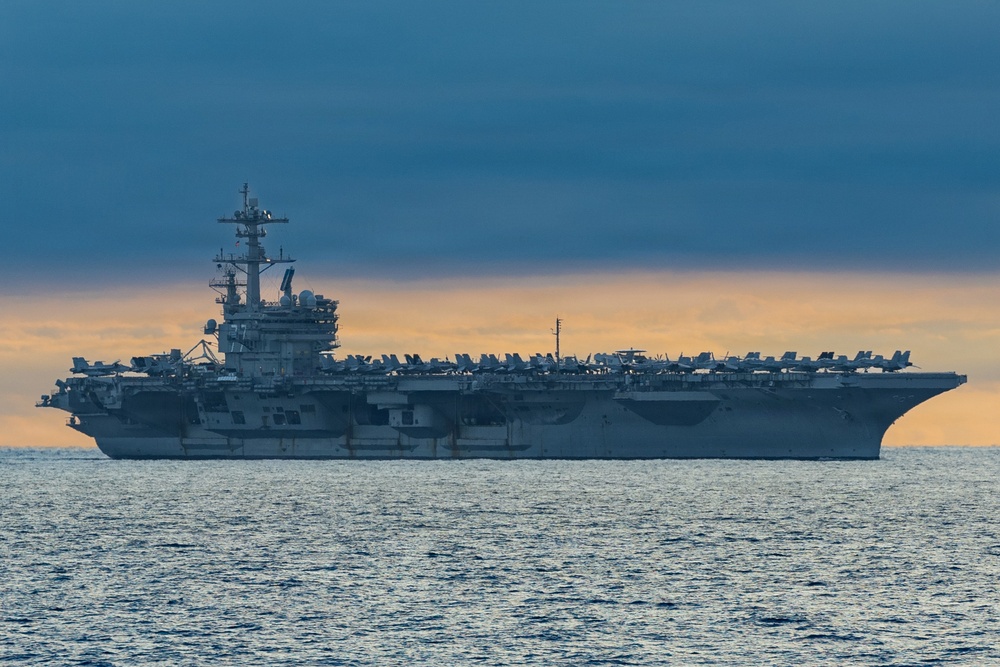 USS George H.W. Bush (CVN 77) Sails Underway