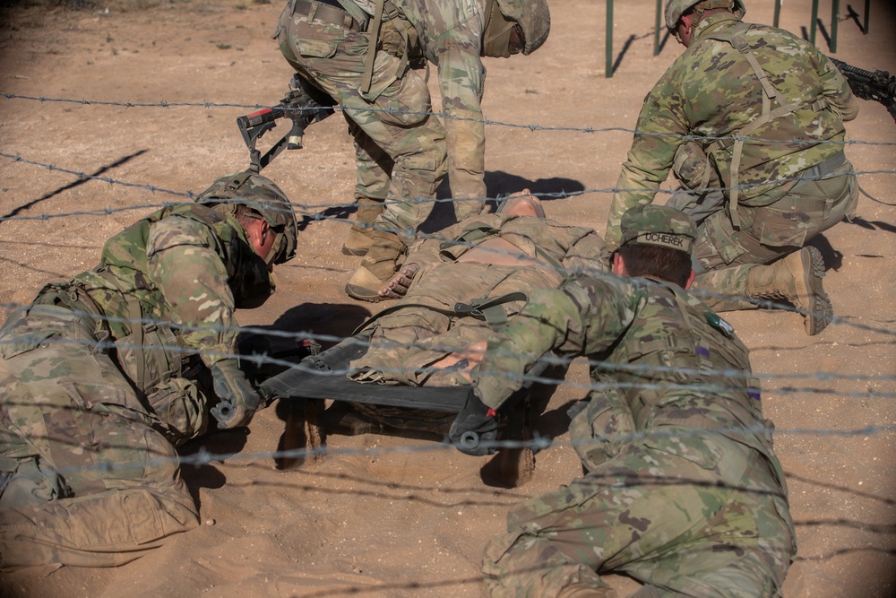 1st Armored Division Conducts E3B Casualty Evacuation Lanes