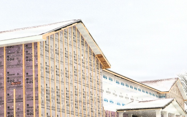 U.S. Army Garrison-Fort McCoy Headquarters building renovation continues; contractor works during winter months