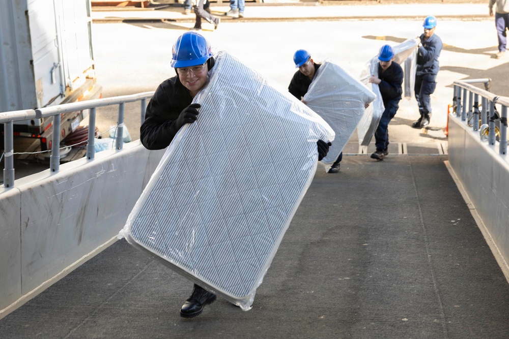 Wasp Begins Move Aboard