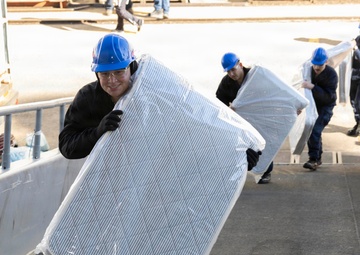 Wasp Begins Move Aboard