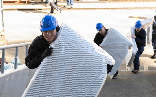 Wasp Begins Move Aboard