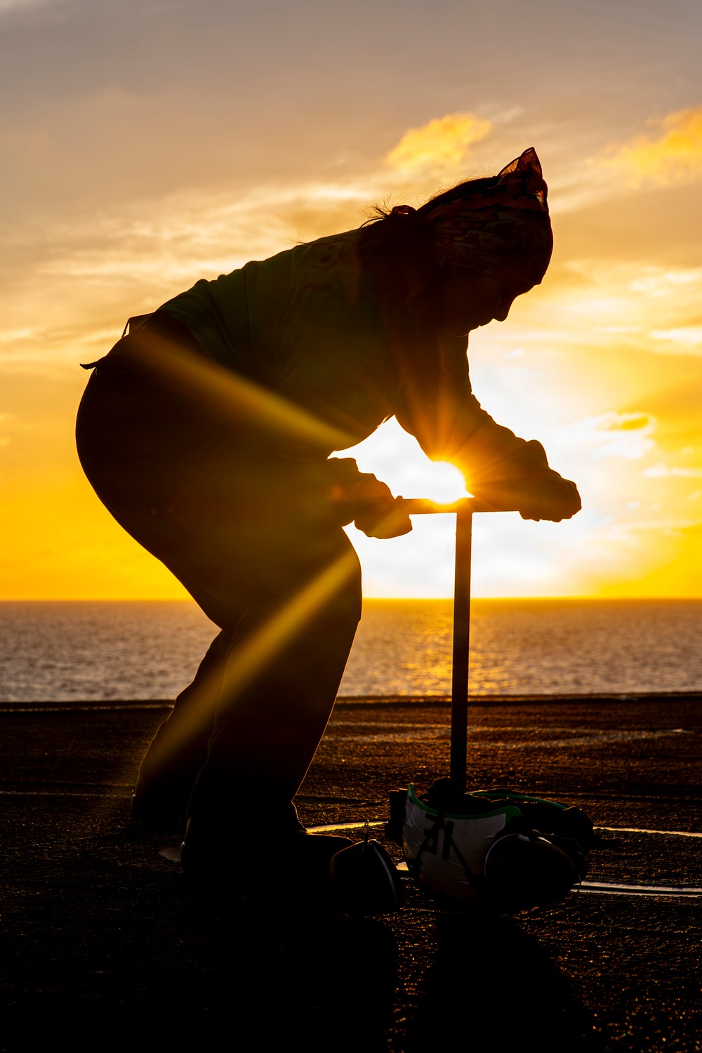 Abraham Lincoln conducts routine aircraft maintenance