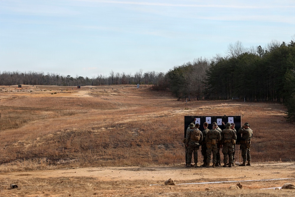 U.S. Marine Corps Silent Drill Platoon Conducts Weapons Proficiency Shoot