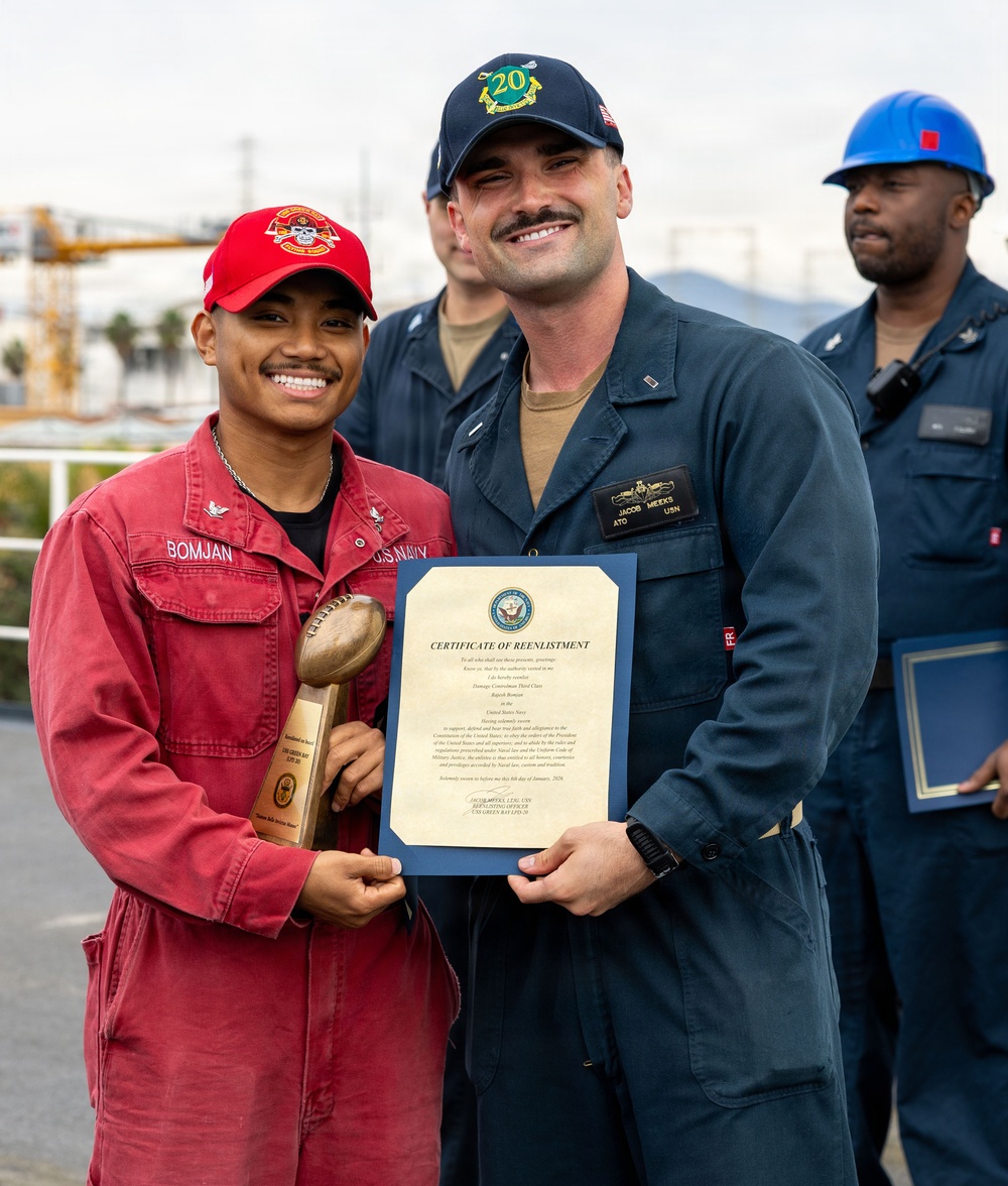 Reenlistments Onboard the USS Green Bay