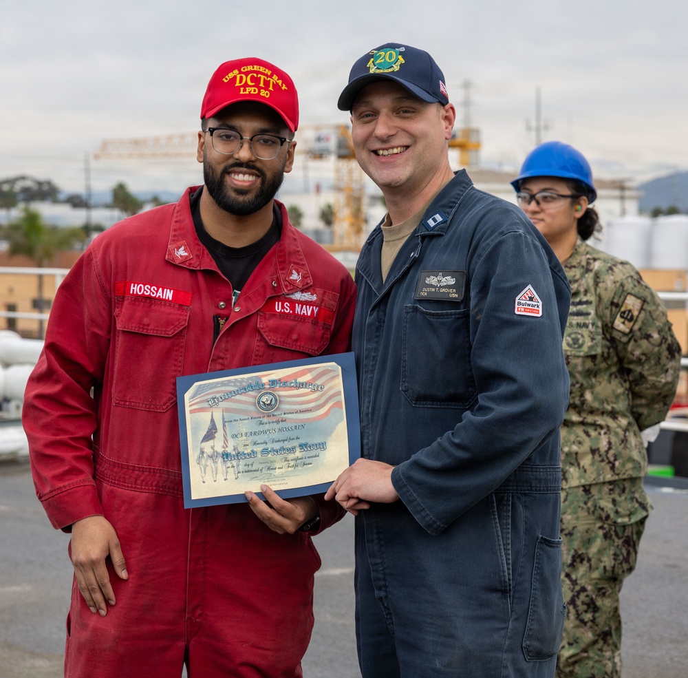 Reenlistments Onboard the USS Green Bay