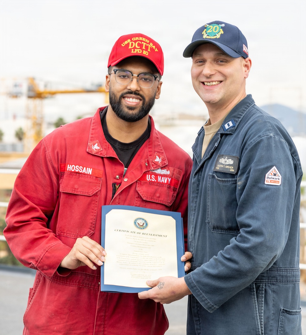 Reenlistments Onboard the USS Green Bay