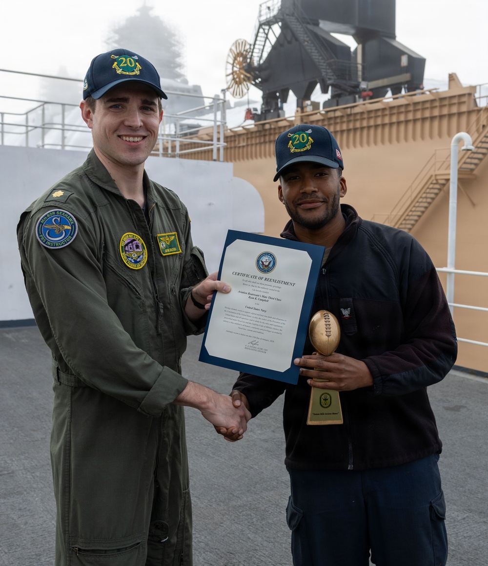 Reenlistment Onboard the USS Green Bay