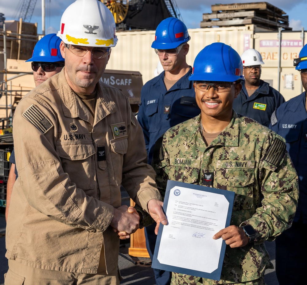 Captain’s Call Onboard the USS Green Bay