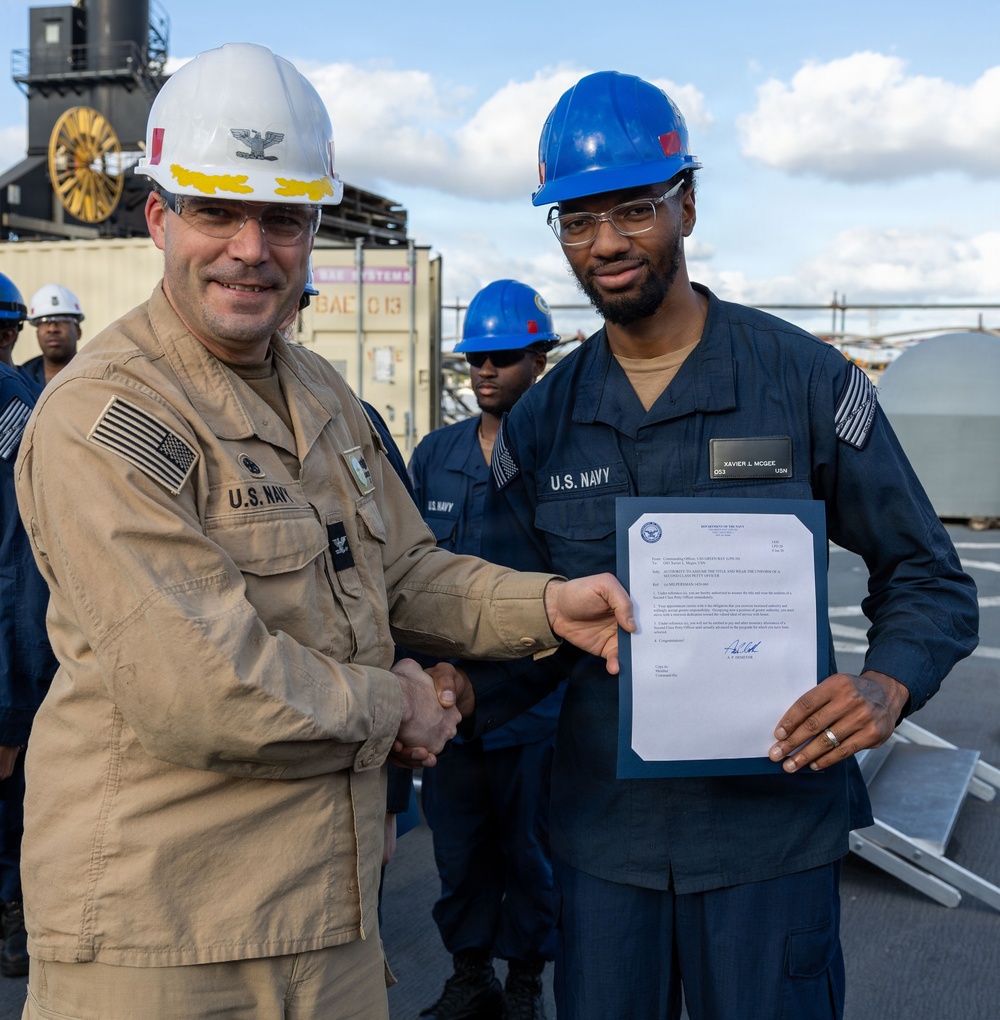 Captain’s Call Onboard the USS Green Bay