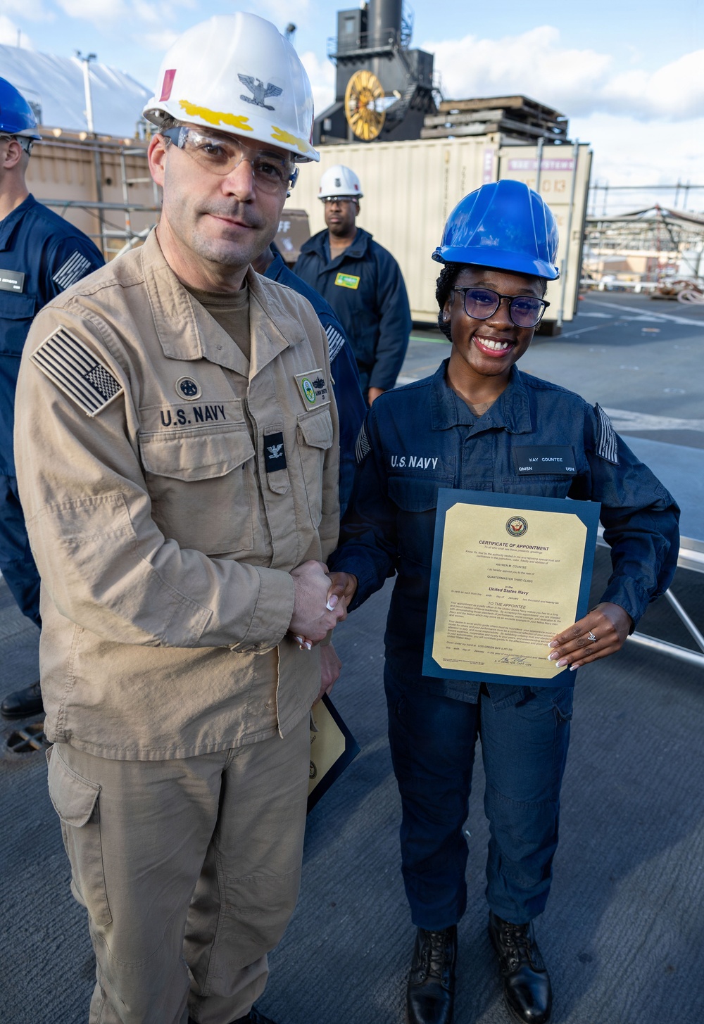 Captain’s Call Onboard the USS Green Bay