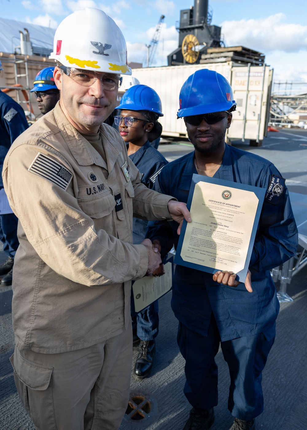 Captain’s Call Onboard the USS Green Bay