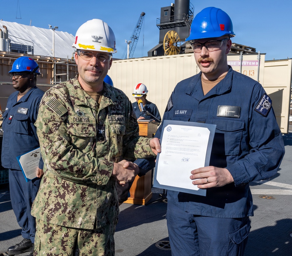 Captains Call Onboard the USS Green Bay