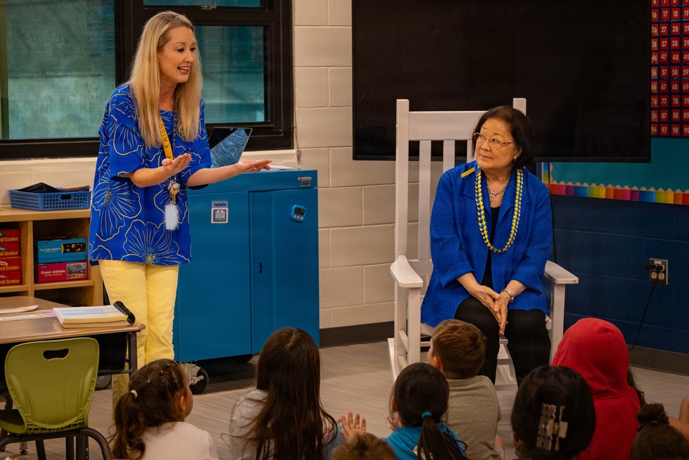 U.S. Sen. Mazie K. Hirono Visits MCBH, Showcasing the New Mokapu Elementary School and Ongoing Barracks Construction