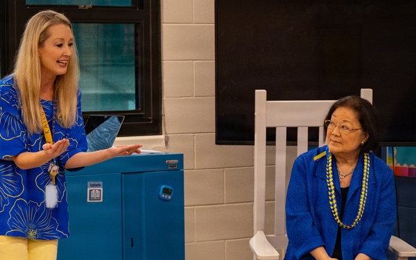 U.S. Sen. Mazie K. Hirono Visits MCBH, Showcasing the New Mokapu Elementary School and Ongoing Barracks Construction