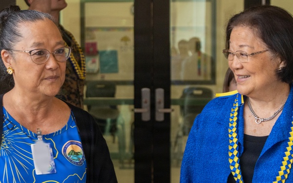 U.S. Sen. Mazie K. Hirono Visits MCBH, Showcasing the New Mokapu Elementary School and Ongoing Barracks Construction