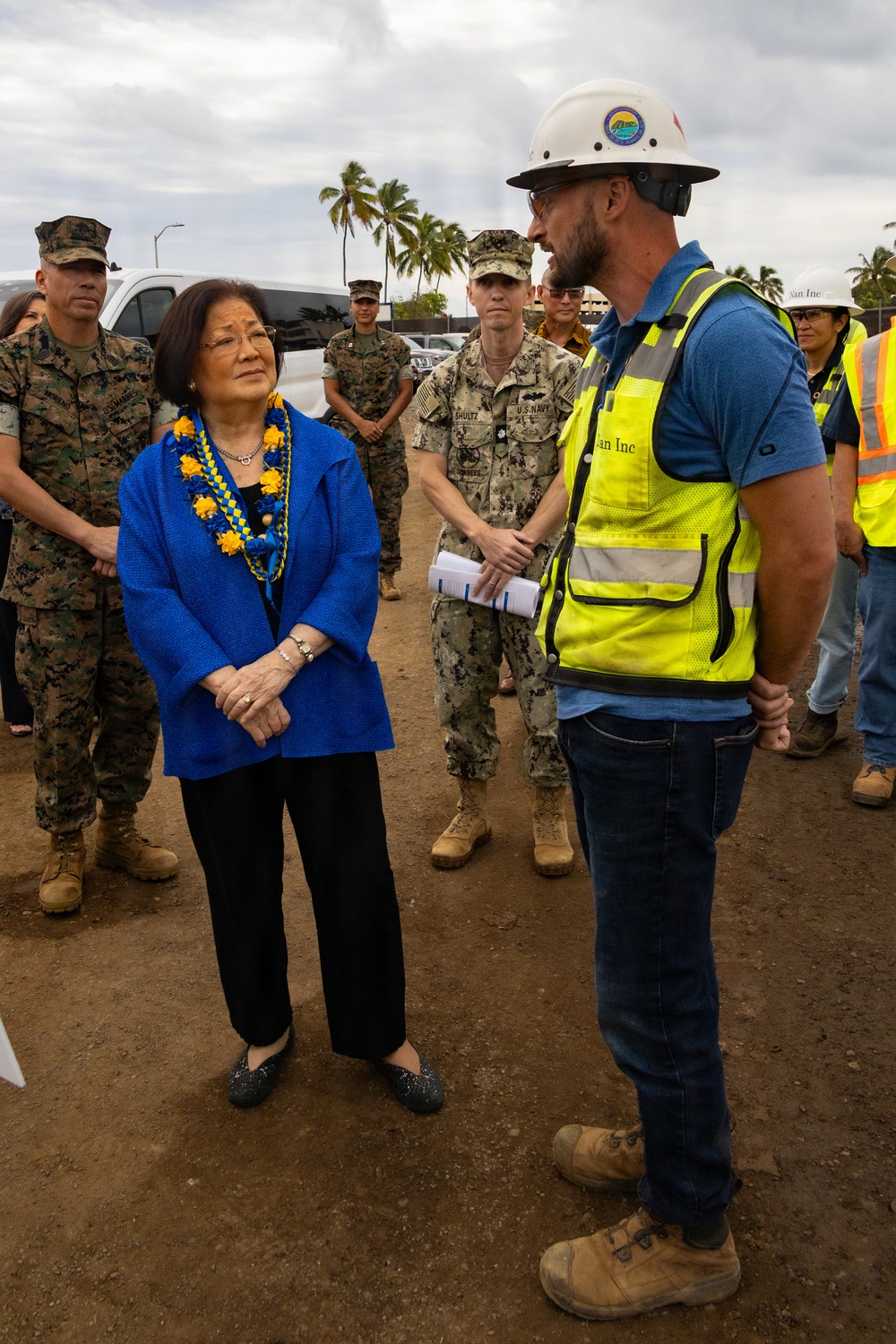 U.S. Sen. Mazie K. Hirono Visits MCBH, Showcasing the New Mokapu Elementary School and Ongoing Barracks Construction