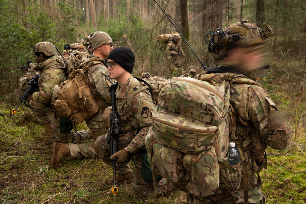 1st Special Forces Group (Airborne) Green Berets instruct medics on basic infantry tactics