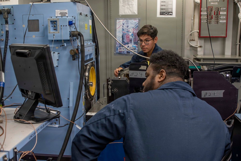 Abraham Lincoln conducts routine operations