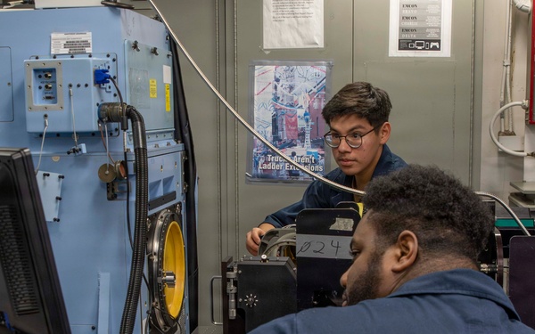 Abraham Lincoln conducts routine operations