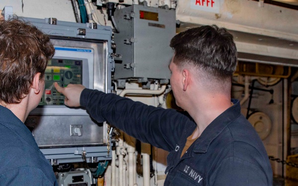 Abraham Lincoln conducts routine operations