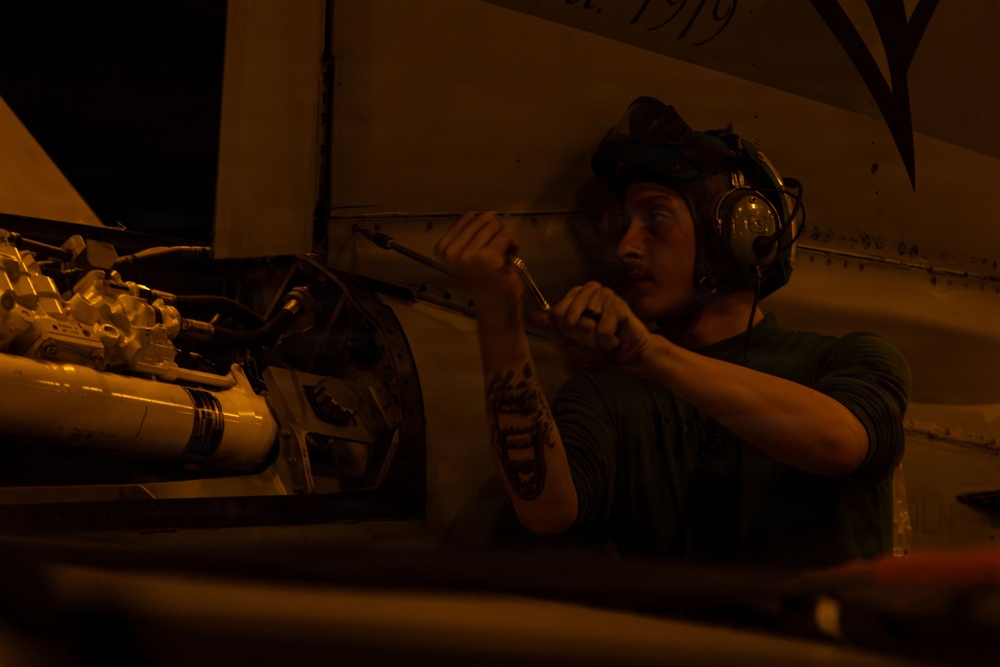 Abraham Lincoln conducts routine operations